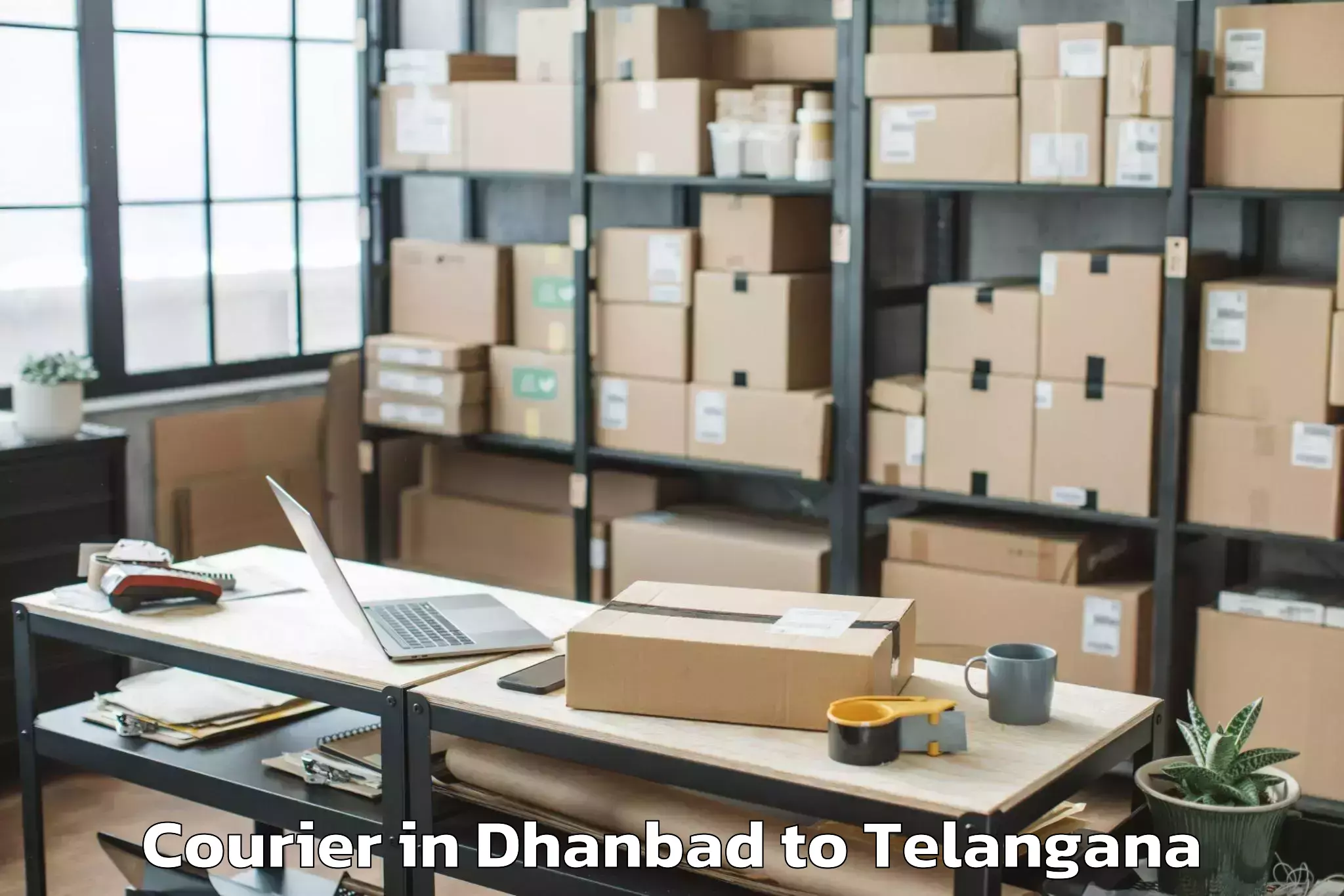 Dhanbad to Husnabad Courier Booking